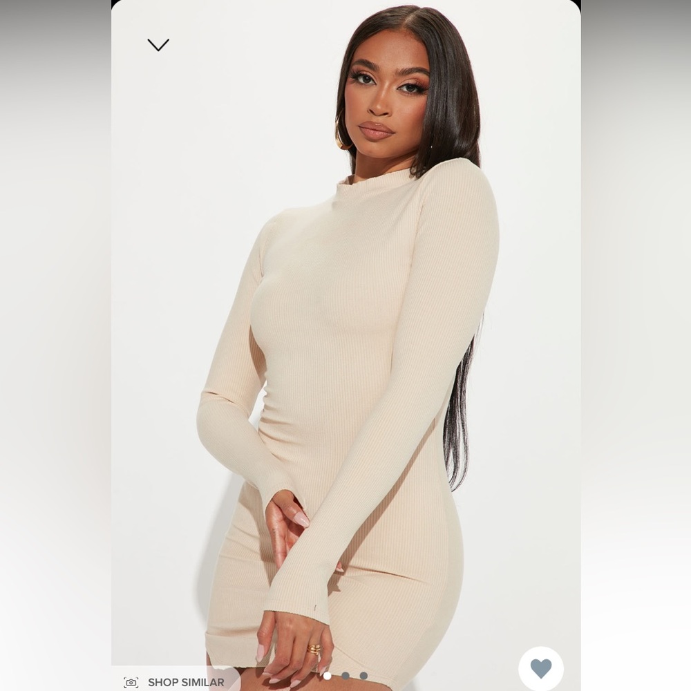 Beverly Hills snatched tunic cream Dress